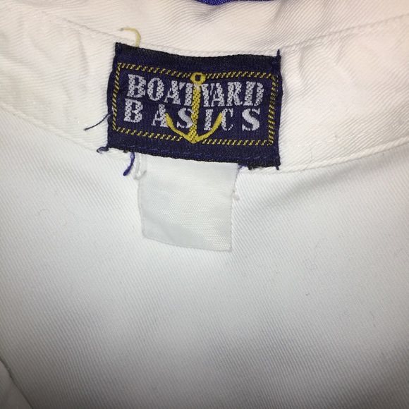 Boatyard Basics White Denim Shirt - Picture 5 of 5